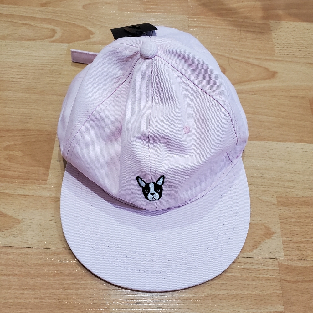 BNWT Forever21 puppy bull dog pink baseball cap hat